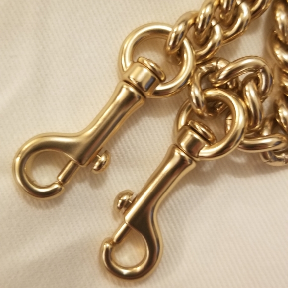 Coach Dinky Chain Strap in Light Gold - Picture 6 of 11